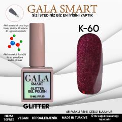 K60 Gala Smart Glitter Kalıcı Oje 10 ml