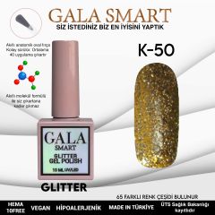 K50 Gala Smart Glitter Kalıcı Oje 10 ml