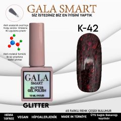 K42 Gala Smart Glitter Kalıcı Oje 10 ml