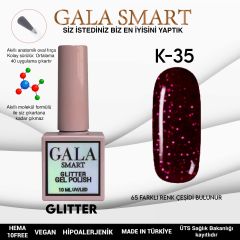 K35 Gala Smart Glitter Kalıcı Oje 10 ml