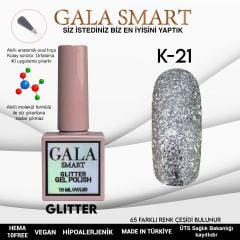 K21 Gala Smart Glitter Kalıcı Oje 10 ml