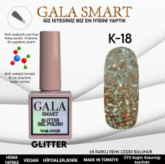 K18 Gala Smart Glitter Kalıcı Oje 10 ml