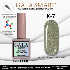 K07 Gala Smart Glitter Kalıcı Oje 10 ml