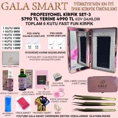 GALA PROFOSYONEL İPEK KİRPİK EKSİKSİZ ÇEK BIRAK (FAST FUN) SET 3