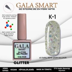 K01 Gala Smart Glitter Kalıcı Oje 10 ml