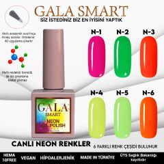 N5 Açık Yeşil Neon Kalıcı Oje 10 ml Gala Smart