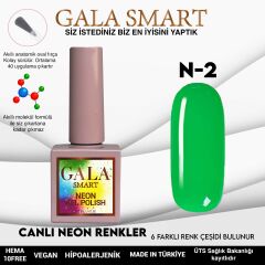 N2 Yeşil Neon Kalıcı Oje 10 ml Gala Smart