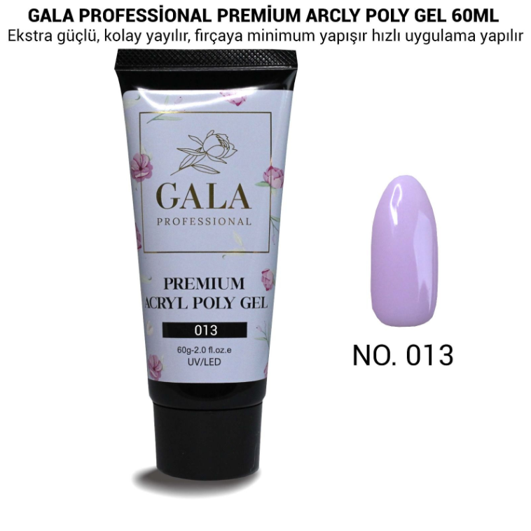 No: 13 Gala Premium Arcly Akril Poly Jel 60 ml