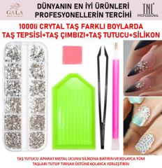 TAŞ TUTUCU SET + 1000 Lİ CRYSTAL TAŞ