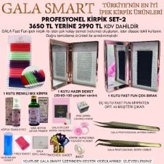 GALA PROFFESİONEL İPEK KİRPİK STANDART SET 2