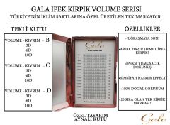 3D 0.10 C Mix Hazır Demet İpek Kirpik Gala