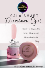 Gala Smart Protez Tırnak Jeli No: 11 Hafif Simli Şeftali Orta Akışkan Kıvam 30 Gr Jel Tırnak Güçlendirme