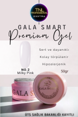 Gala Smart Protez Tırnak Jeli No: 02 Milky Pink Orta Akışkan Kıvam 50 Gr Jel Tırnak Güçlendirme