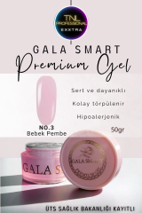 Gala Smart Protez Tırnak Jeli No: 03 Bebek Pembe Orta Akışkan Kıvam 50 Gr Jel Tırnak Güçlendirme