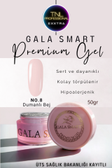 Gala Smart Protez Tırnak Jeli No: 08 Dumanlı Bej Orta Akışkan Kıvam 50 Gr Jel Tırnak Güçlendirme