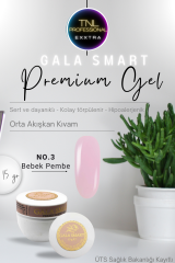 Gala Smart Protez Tırnak Jeli No:03 Bebek Pembe Orta Akışkan Kıvam 15 Gr Jel Tırnak Güçlendirme