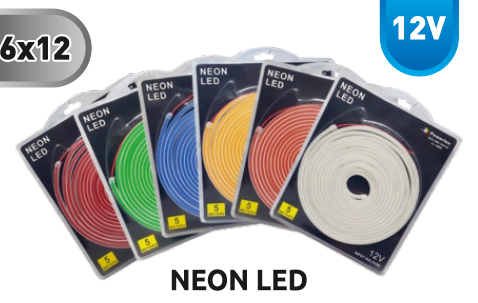 6X12 MM 120 LED DEKORATİF ESNEK IP 65 NEON LED 12V