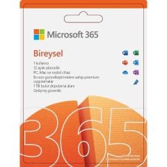 Microsoft 365 Bireysel Türkçe - Kutu Lisans 1 Yıl