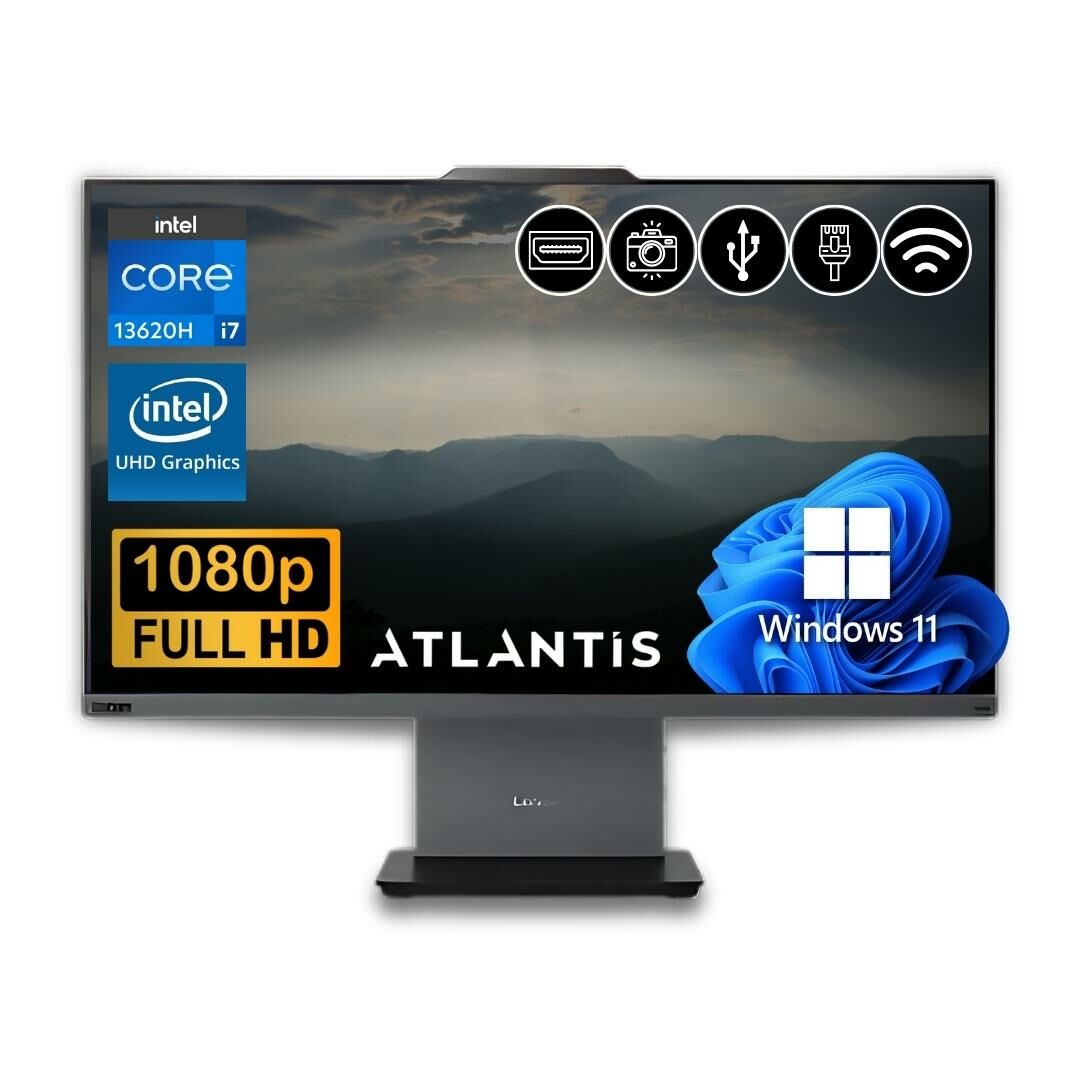 Lenovo ThinkCentre Neo 50A 24 Gen 5 i7-13620H 8GB  512GB M.2 SSD 12SC000KTR ATL19 23.8'' W11Pro All In One Bilgisayar