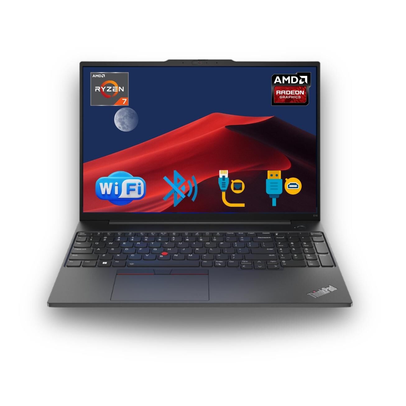 Lenovo  E16 Thınkpad 21JT0017TX RYZEN7-7730U 16GB 512SSD  16'' Dos Notebook