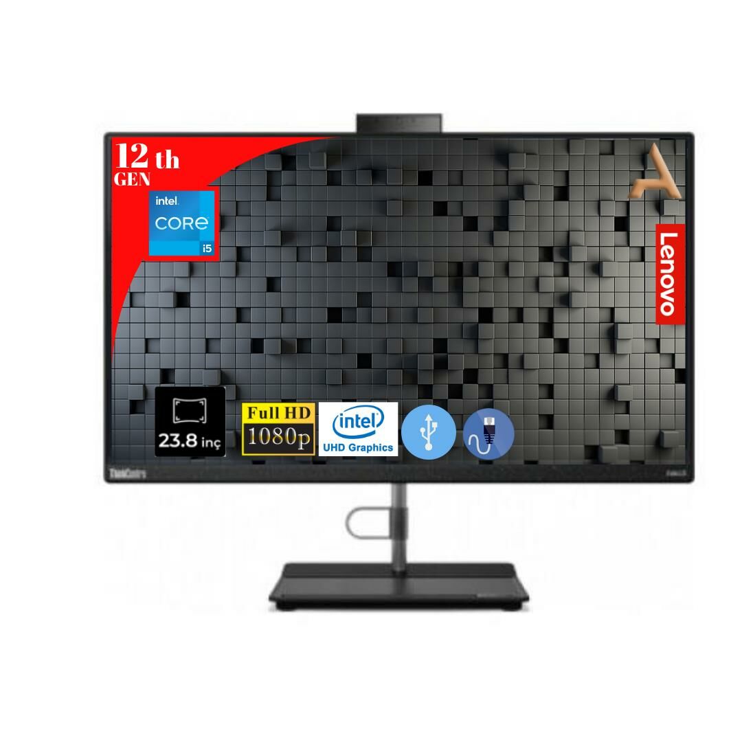 LENOVO  THINKCENTRE NEO 50A 24  I5-12450H  24GB  256GB M.2 SSD 12B800DJTX ATL4 23.8'' FDOS ALL IN ONE BİLGİSAYAR