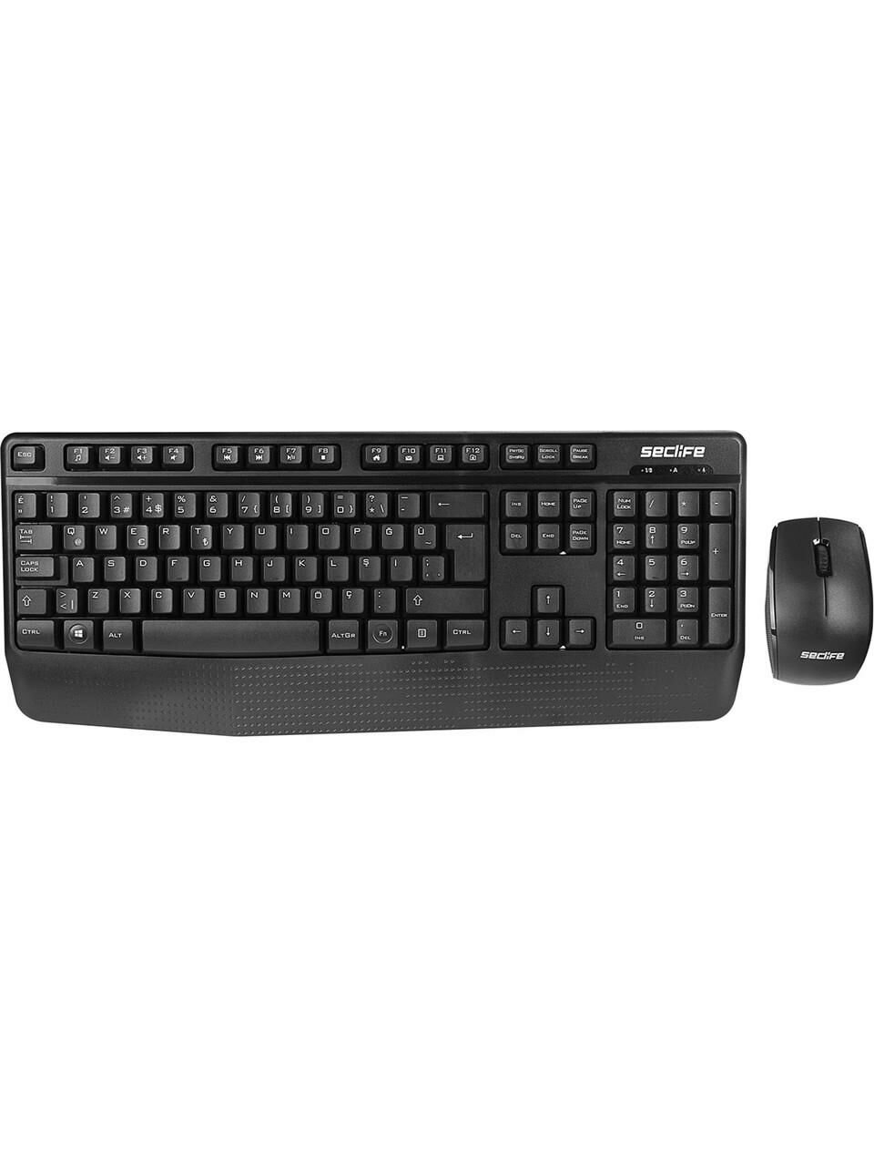 Seclife SKM-335 Siyah Kablosuz Q Klavye + Mouse Set