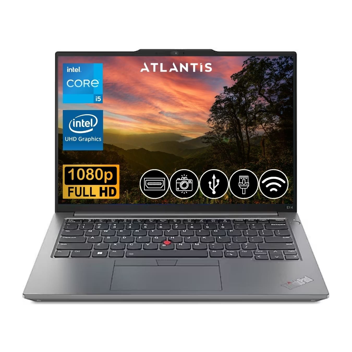 Lenovo ThinkPad E14 i5-1335U  8GB 256GB M.2 SSD 21JK0003TX ATL1 14'' Fdos Dizüstü Bilgisayar