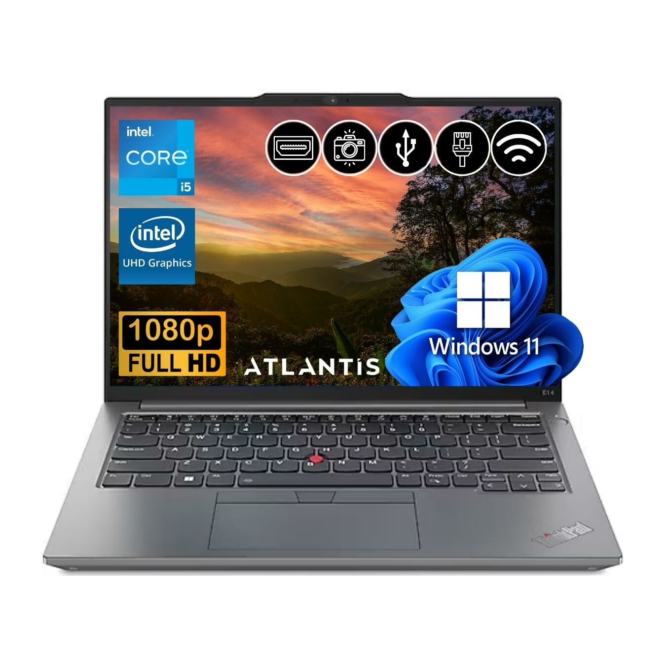 Lenovo ThinkPad E14 i5-1335U  8GB 256GB M.2 SSD 21JK0003TX ATL12  14'' W11Pro Dizüstü Bilgisayar