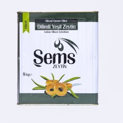 ŞEMS DİLİMLİ YEŞİL ZEYTİN 8KG