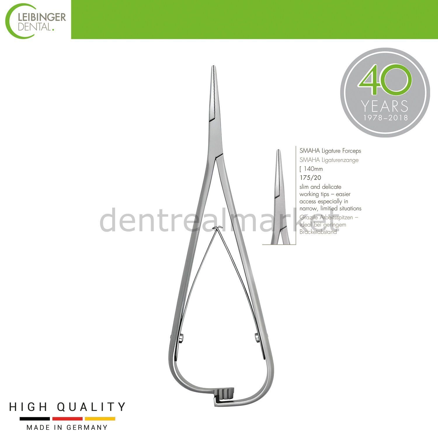 SMAHA Ligature Forceps - Orthodontik Portegü - 140 mm