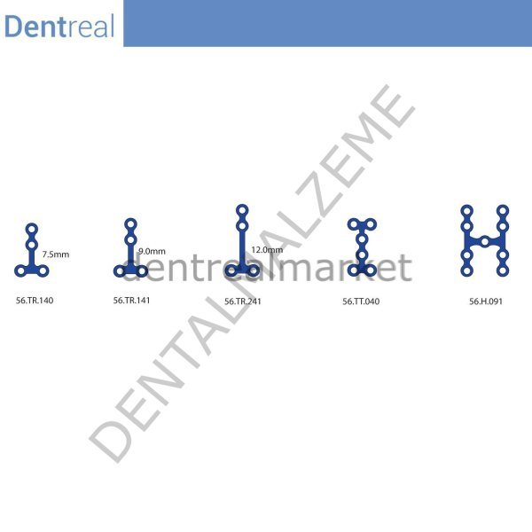 Titanyum Maxillofacial Plate Micro Kemik Plakası 0,6 mm