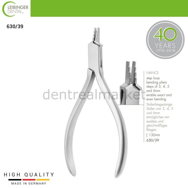 NANCE Step Loop Bending Pliers - Kademeli Bükme Pensi - 130 mm