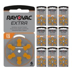 Rayovac Extra 13 Numara İşitme Cihazı Pili (10 Paket x 6 Adet = 60 Adet Pil)