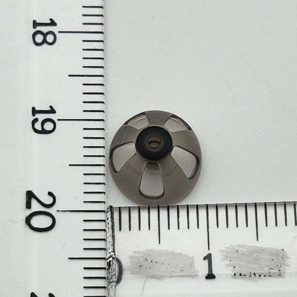 İşitme Cihazı Siyah Açık Dome Kubbe, Açık Kubbe Dom, Kulak Cihazı Silikon Açık Kubbe - Siyah 10 mm