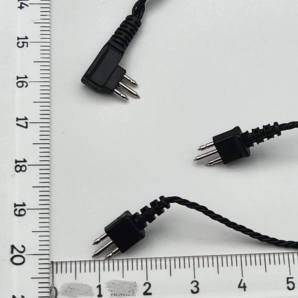Y Şeklinde Kablo 3 Pin Siyah Renk, Cep Tipi İşitme Cihazı kablosu Y Şeklinde 3 Pinli