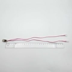 ÇİFT Halkalı PEMBE ORTA Boy İpli Tutaç, Kulaklık tutamacı, İşitme Cihazı İpli Tutacağı, YesMed -