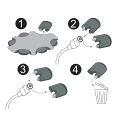 Oticon 10 Numara İşitme Cihazı Pili (10 Paket x 6 Adet= 60 Adet Pil) + HEDİYE Prowax Filtre (Oticon İşitme Cihazı Uyumlu), YesMed