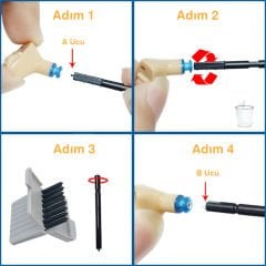 A&M Uyumlu İşitme Cihazı Filtresi, Gri Paket, Kulaklık Filtresi, A&M Kulak Cihazı Uyumlu Filtre, Duyma Cihazı Filtresi, (1 Paket = 8 Adet), YesMed -