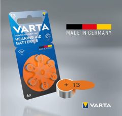 Varta 13 Numara İşitme Cihazı Pili, Kulaklık Pili, Duyma Pili, Kulak Pili, Kulak Cihazı Pili (10 Paket x 6 Adet = 60 Adet Pil)