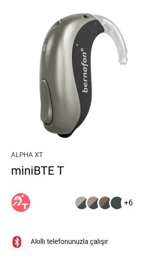 Bernafon Alpha XT  miniBTE T, Güçlü Kulak Arkası Pilli Bernafon İşitme Cihazı Alpha XT miniBTE T