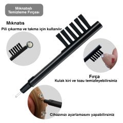 Duracell Activair 13 Numara İşitme Cihazı Pili (10 Paket x 6 Adet = 60 Adet Pil) + HEDİYE Mıknatıslı İşitme Cihazı Temizleme Fırçası, YesMed