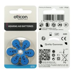 Oticon 675 Numara İşitme Cihazı Pili (10 Paket x 6 Adet= 60 Adet Pil) + HEDİYE İşitme Cihazı Nem Alıcı Tablet, YesMed