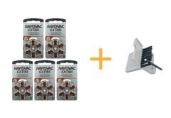 Rayovac Extra 312 Numara İşitme Cihazı Pili (5 Paket x 6 = 30 Adet) + HEDİYE İşitme Cihazı Filtresi, YesMed