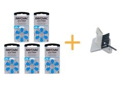 Rayovac Extra 675 Numara işitme Cihazı Pili (5 Paket x 6 = 30 Adet) + HEDİYE Oticon İşitme Cihazı Uyumlu Filtre, YesMed