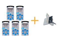 Rayovac Extra 675 Numara işitme Cihazı Pili (5 Paket x 6 = 30 Adet) + HEDİYE Widex İşitme Cihazı Uyumlu Filtre, YesMed