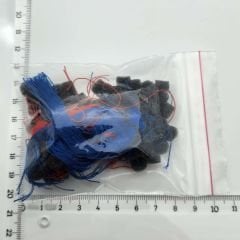 SİYAH Renk, KÜÇÜK Boy İz Alma Süngeri, Kalıp Alma Süngeri, Kalıp Pamuğu, (1 Paket = 100 Adet), YesMed -