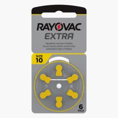 Rayovac Extra 10 Numara İşitme Cihazı Pili (10 Paket x 6 Adet = 60 Adet Pil) + Hediye ProWax İşitme Cihazı Filtresi