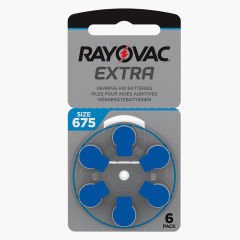 Rayovac Extra 675 Numara İşitme Cihazı Pili (10 Paket x 6 Adet = 60 Adet Pil) + Hediye ProWax İşitme Cihazı Filtresi