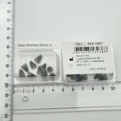 Phonak Open Smokey Dome S (Small), Phonak Open Siyah Küçük Boy Dome/Kubbe (1 Paket=10 Adet) (REF:054-1987)