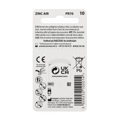 YesMed Extra Power 10 Numara İşitme Cihazı Pili, Kulaklık Pili, Duyma Pili, Kulak Pili, Kulak Cihazı Pili (10 Paket x 6 Adet = 60 Adet Pil)